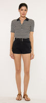 Abby High Rise Belted Shorts - Official Kancan USA