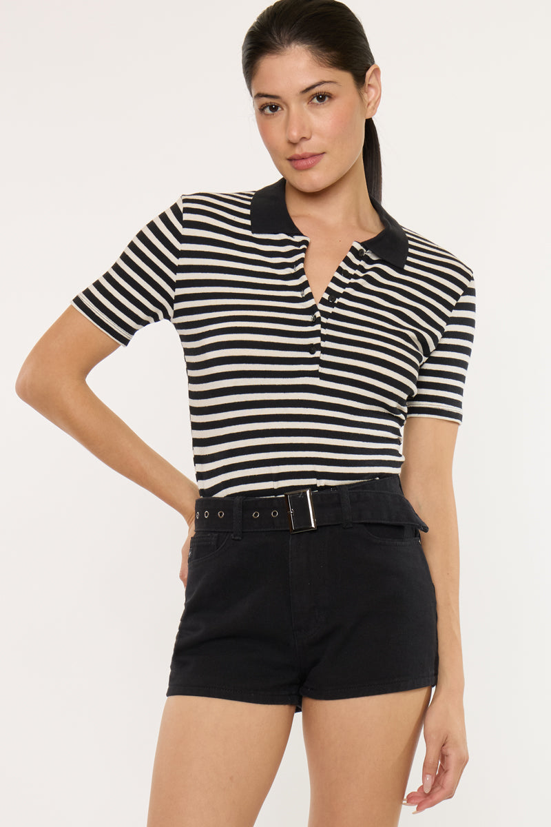 Abby High Rise Belted Shorts