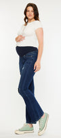 Fidely Maternity Patched Flare Jeans - Official Kancan USA