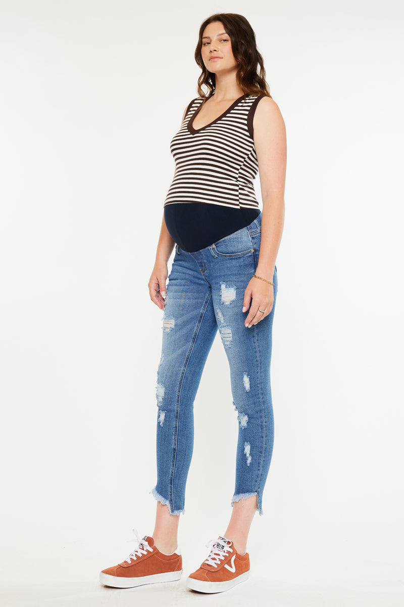 Jezebel Maternity Ankle Skinny Jeans - Official Kancan USA