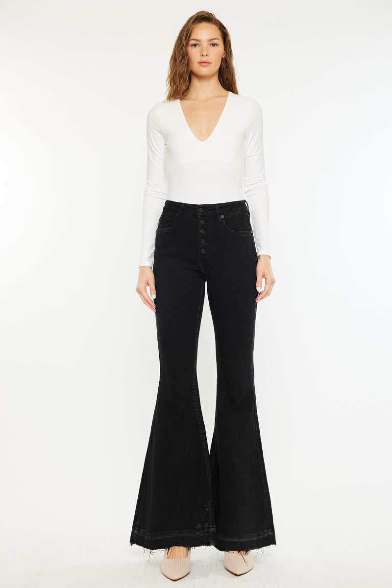 Zoey High Rise Super Flare – Kancan USA