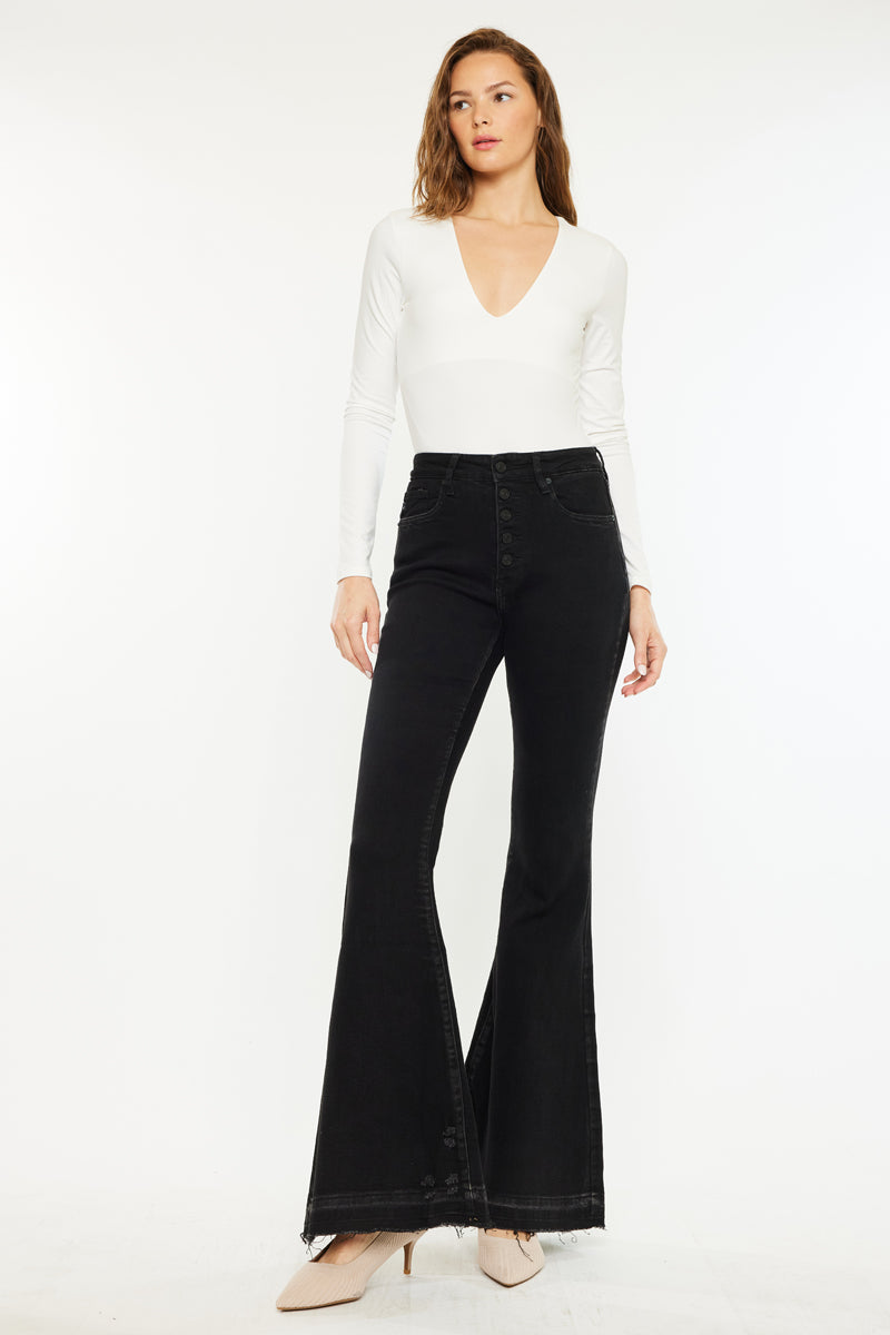 Zoey High Rise Super Flare – Kancan USA