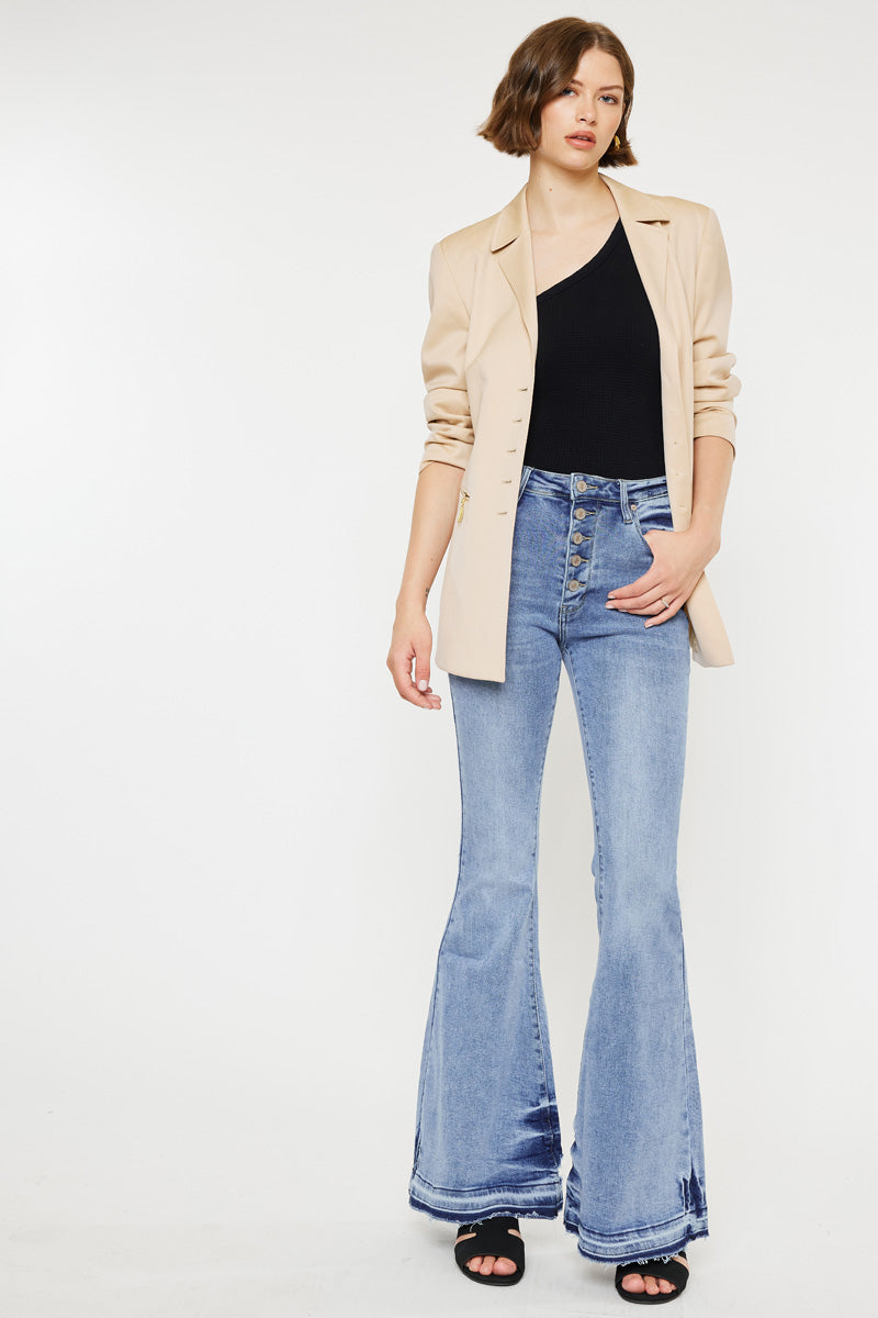 Zoey High Rise Super Flare – Kancan USA