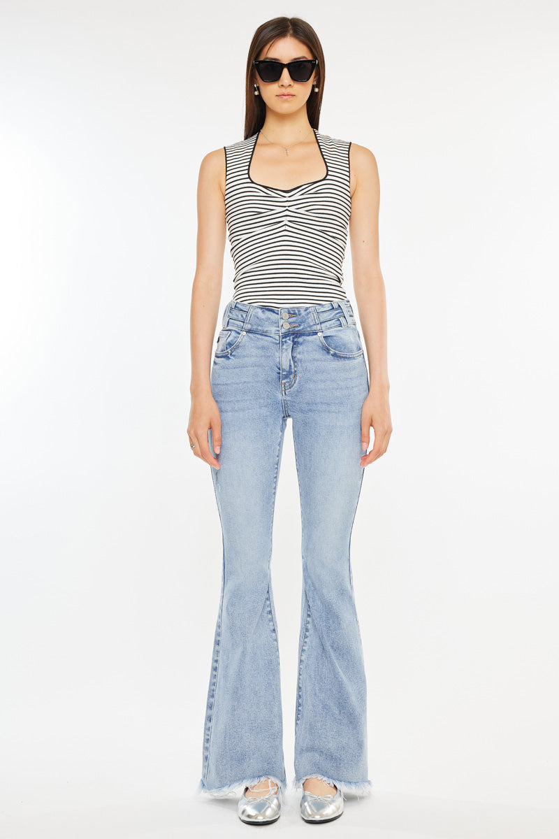 Jazmin High Rise Flare – Kancan USA