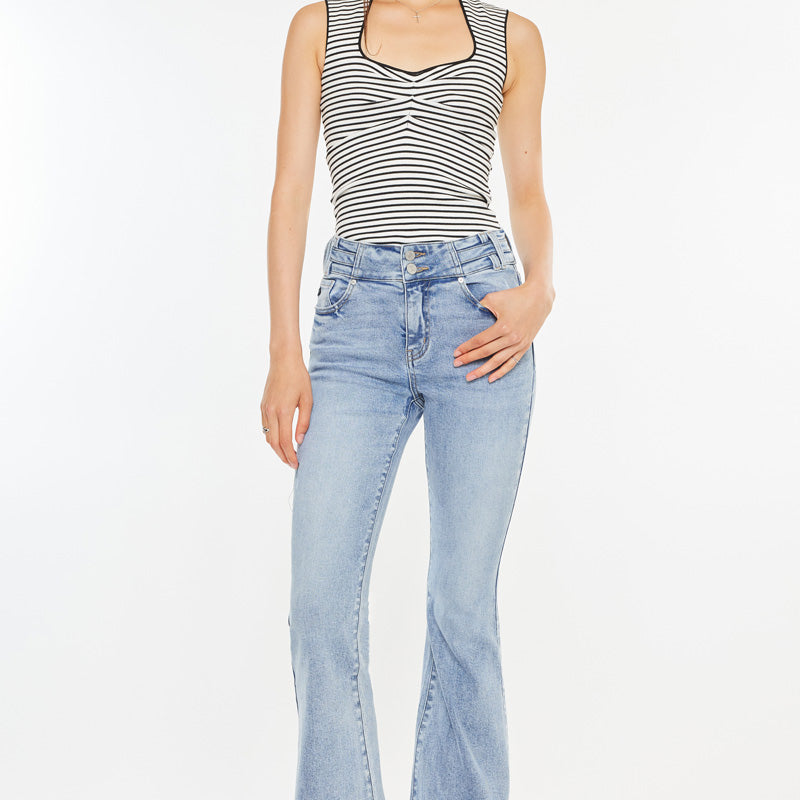 Jazmin High Rise Flare Jeans - Official Kancan USA