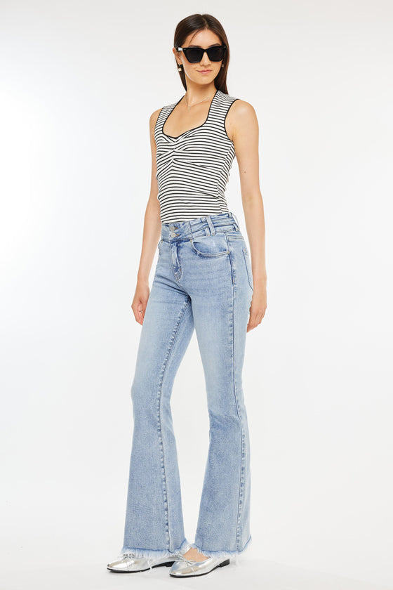 Jazmin High Rise Flare Jeans - Official Kancan USA