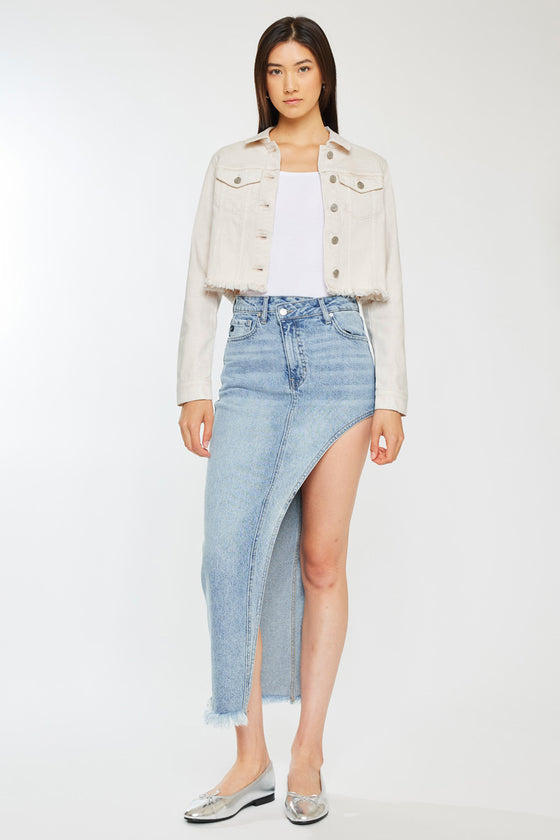 Ellie Cropped Denim Jacket - Official Kancan USA