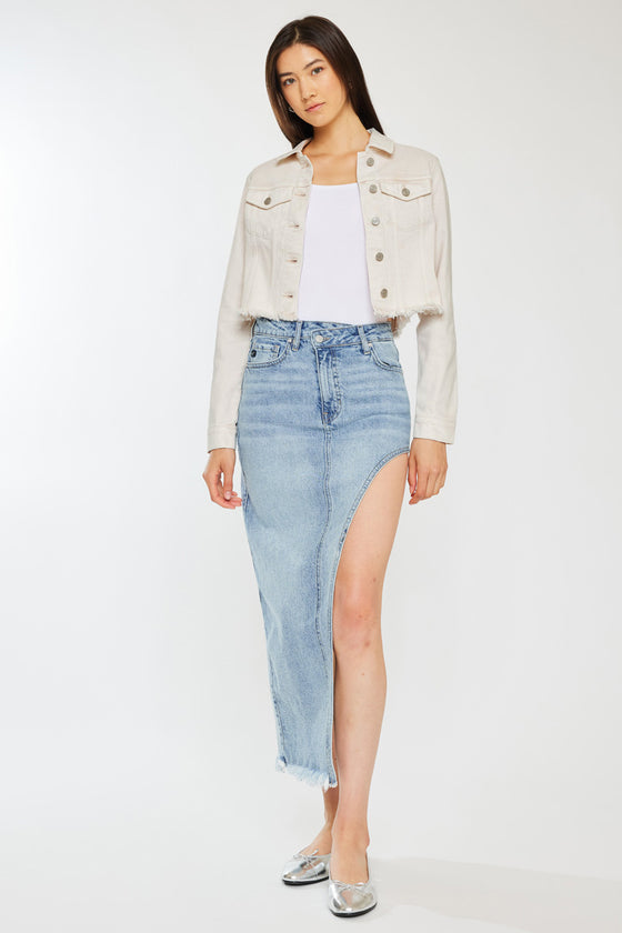 Ellie Cropped Denim Jacket - Official Kancan USA