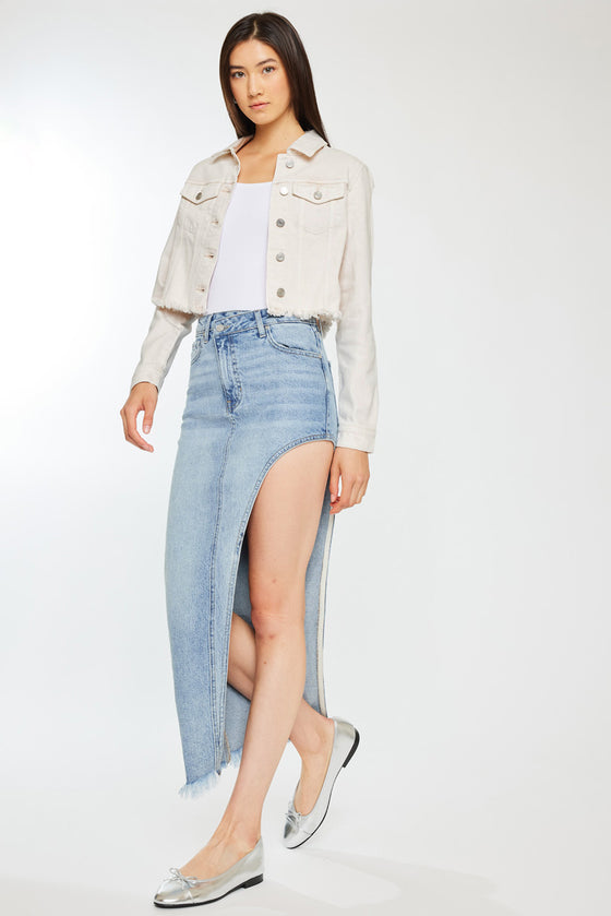Ellie Cropped Denim Jacket - Official Kancan USA