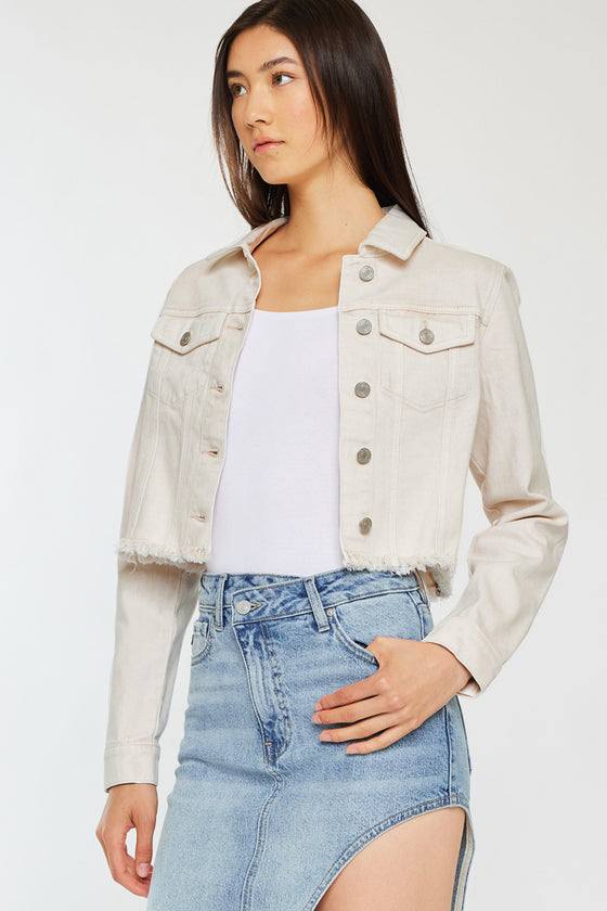 Ellie Cropped Denim Jacket - Official Kancan USA