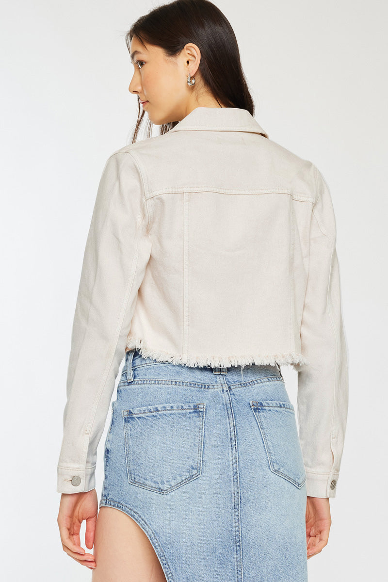 Ellie Cropped Denim Jacket - Official Kancan USA