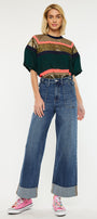 Haylee Ultra High Rise 90's Wide Leg Trousers Jeans - Official Kancan USA