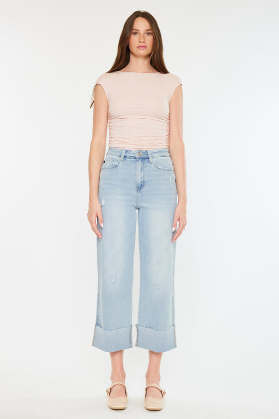 Sully 90's Cropped Wide Leg Jeans