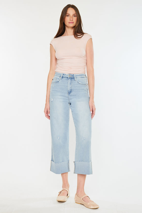Sully 90's Cropped Wide Leg Jeans