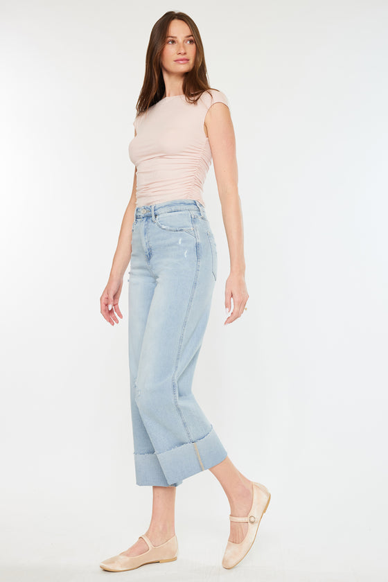 Sully 90's Cropped Wide Leg Jeans