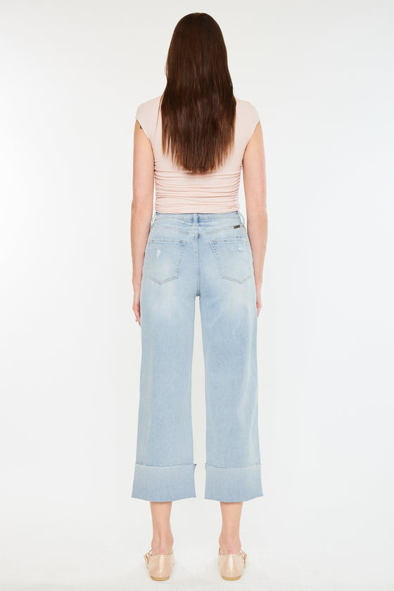 Sully 90's Cropped Wide Leg Jeans