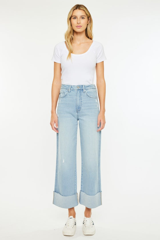 Sully 90's Cropped Wide Leg Jeans - Official Kancan USA