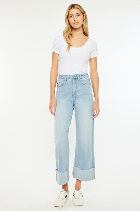 Sully 90's Cropped Wide Leg Jeans - Official Kancan USA