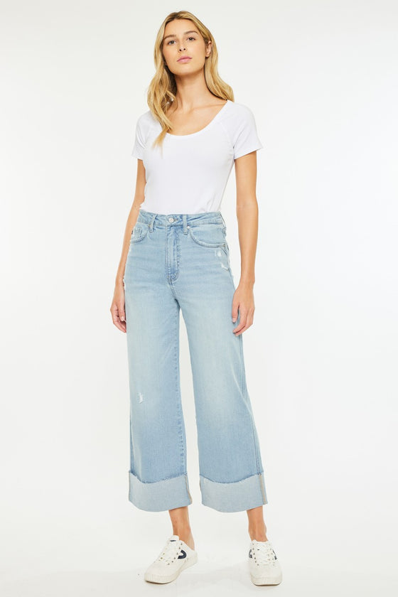 Sully 90's Cropped Wide Leg Jeans - Official Kancan USA