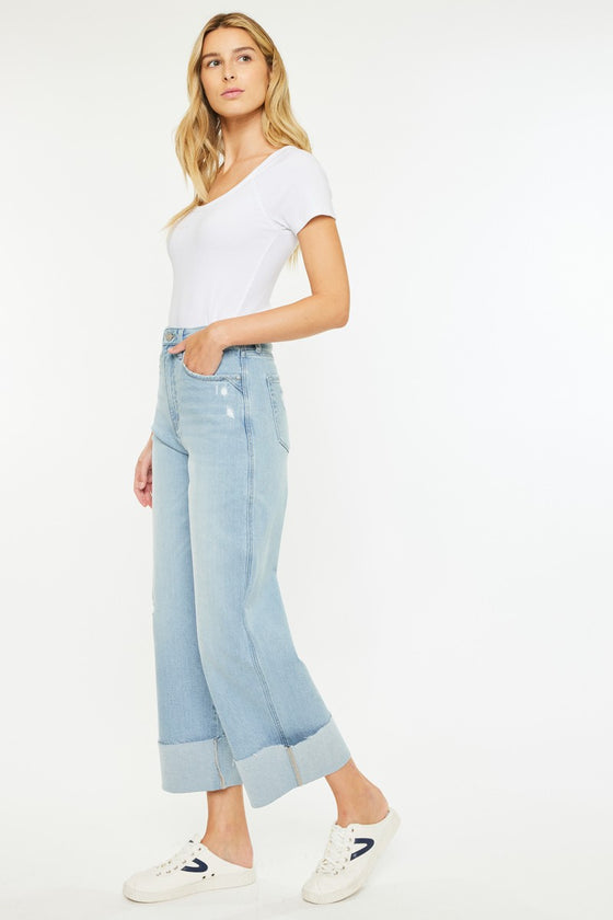 Sully 90's Cropped Wide Leg Jeans - Official Kancan USA