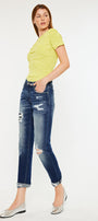Alena Mid Rise Slim Boyfriend Jeans - Official Kancan USA