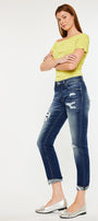 Alena Mid Rise Slim Boyfriend Jeans - Official Kancan USA