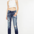 Alena Mid Rise Slim Boyfriend Jeans - Official Kancan USA