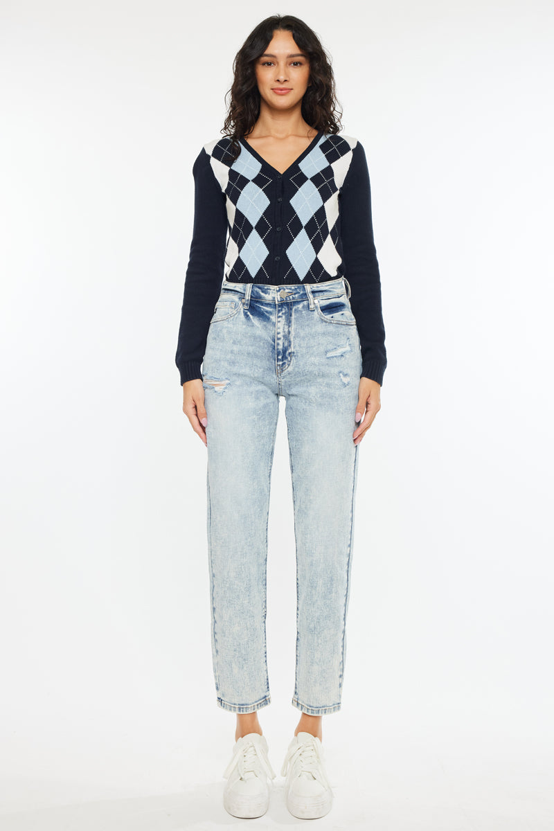 Diane High Rise Mom Jeans - Official Kancan USA