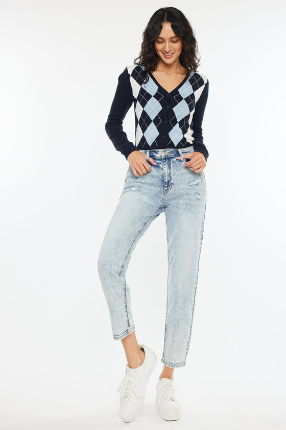 Diane High Rise Mom Jeans - Official Kancan USA