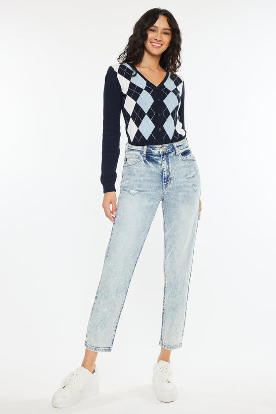 Diane High Rise Mom Jeans - Official Kancan USA