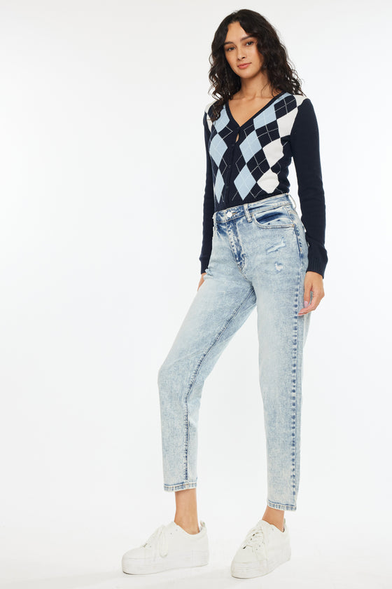 Diane High Rise Mom Jeans - Official Kancan USA