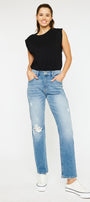 Mariko High Rise Slim Straight Jeans - Official Kancan USA