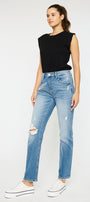 Mariko High Rise Slim Straight Jeans - Official Kancan USA