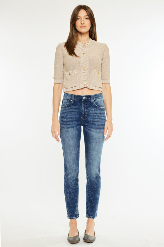 Deb High Rise Cigarette Leg Jeans - Official Kancan USA