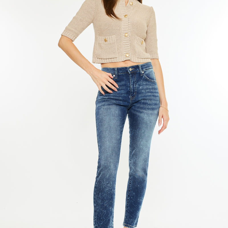 Deb High Rise Cigarette Leg Jeans - Official Kancan USA