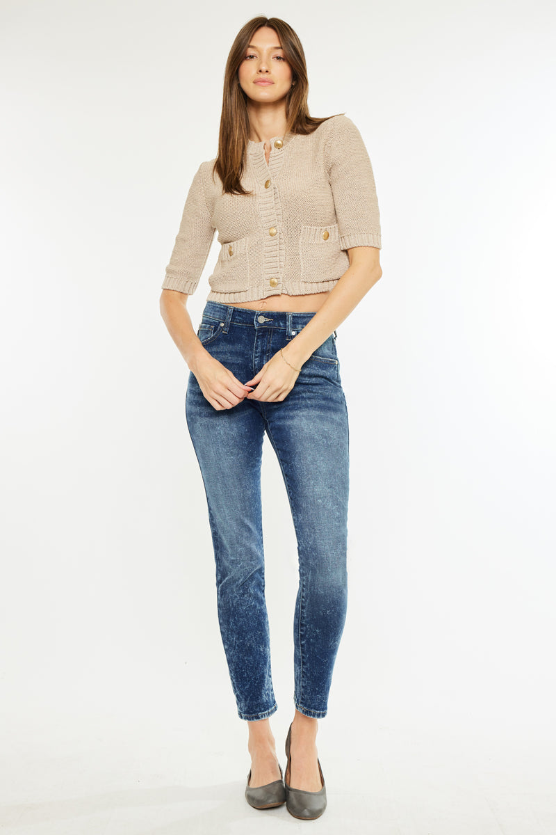 Deb High Rise Cigarette Leg Jeans - Official Kancan USA