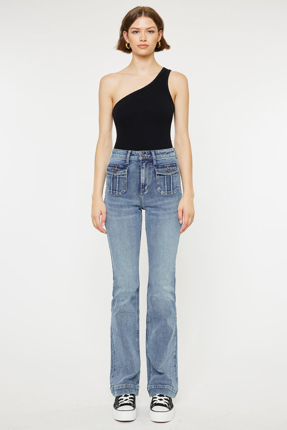Carrie High Rise Vintage Bootcut Jeans - Official Kancan USA
