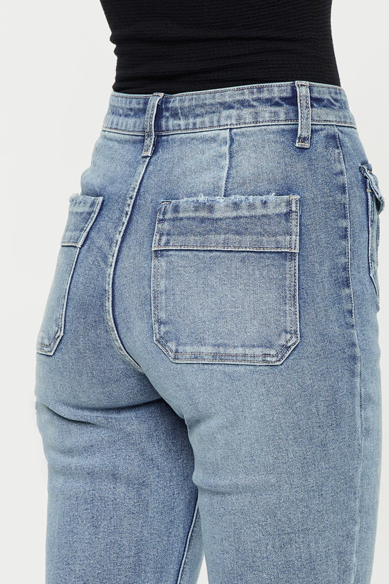 Carrie High Rise Vintage Bootcut Jeans - Official Kancan USA
