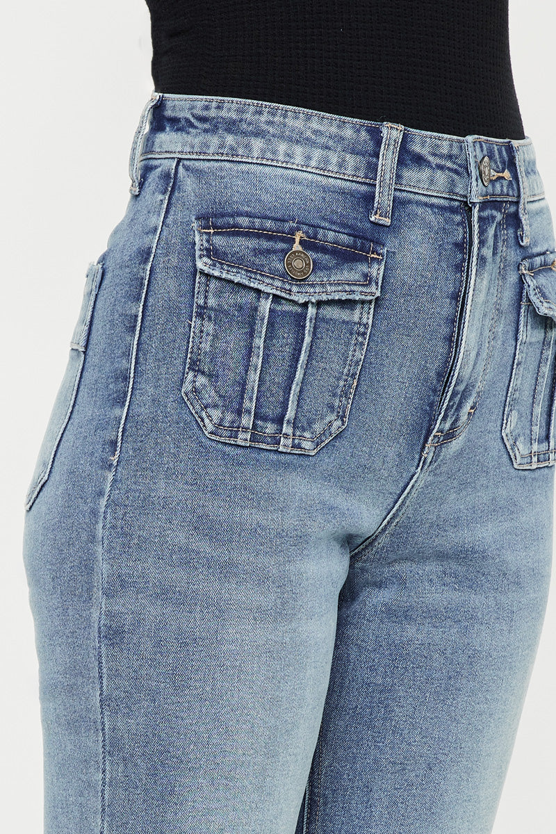 Carrie High Rise Vintage Bootcut Jeans - Official Kancan USA
