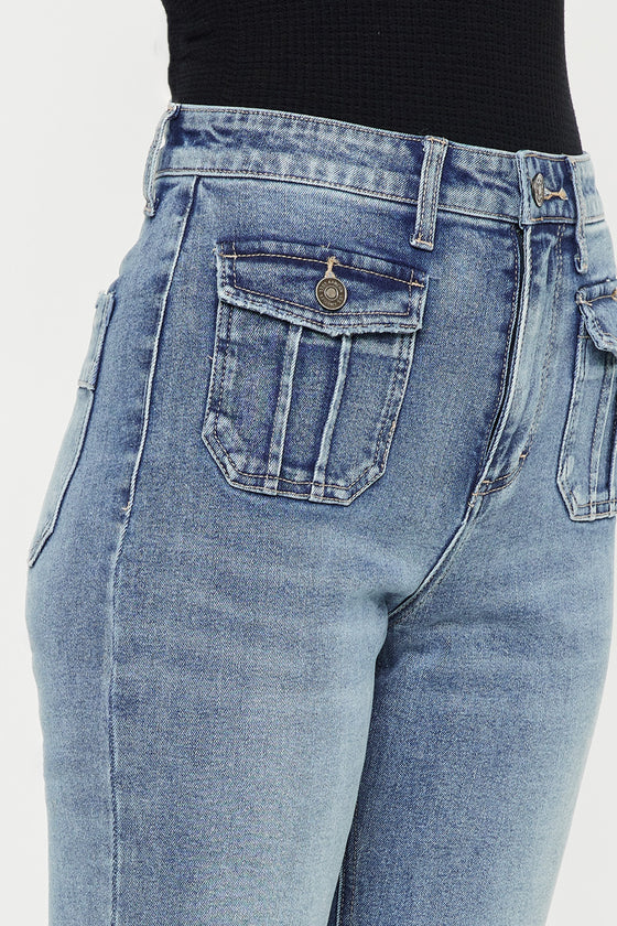 Carrie High Rise Vintage Bootcut Jeans - Official Kancan USA