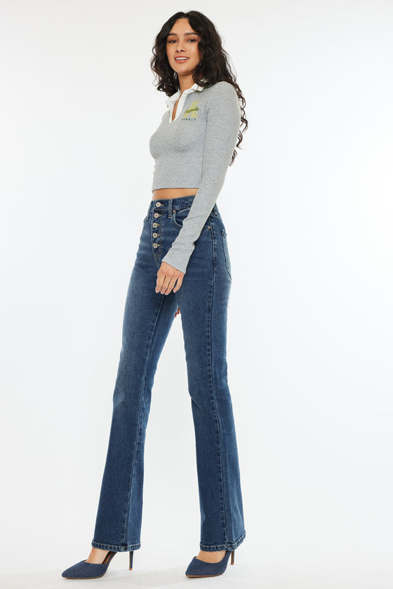 Zina High Rise Vintage Bootcut Jeans - Official Kancan USA