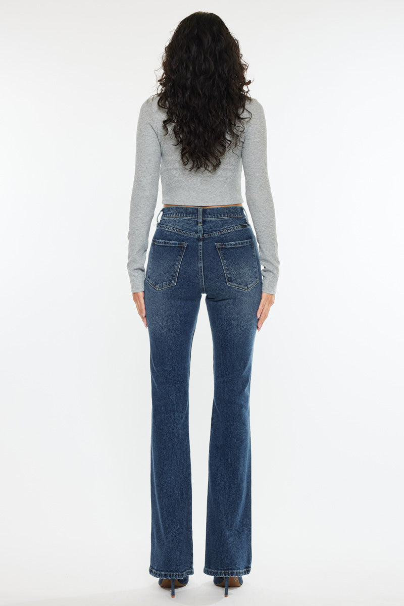 Zina High Rise Vintage Bootcut Jeans - Official Kancan USA