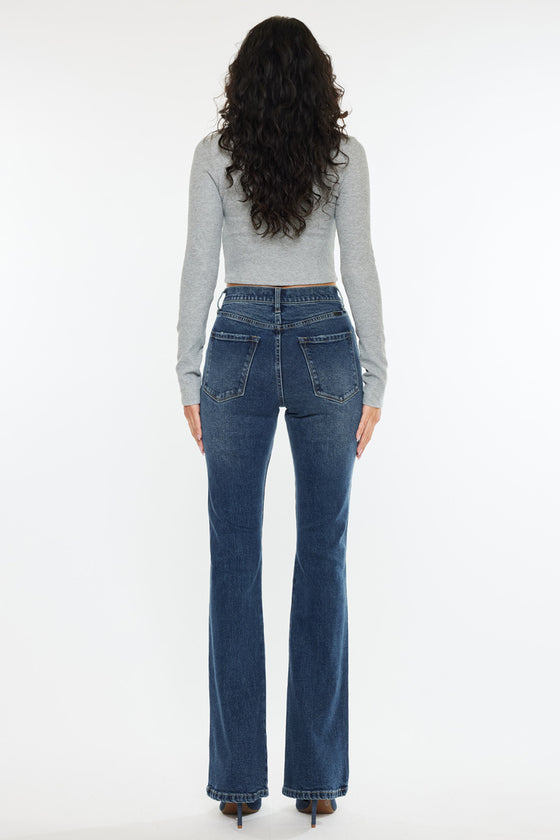 Zina High Rise Vintage Bootcut Jeans - Official Kancan USA