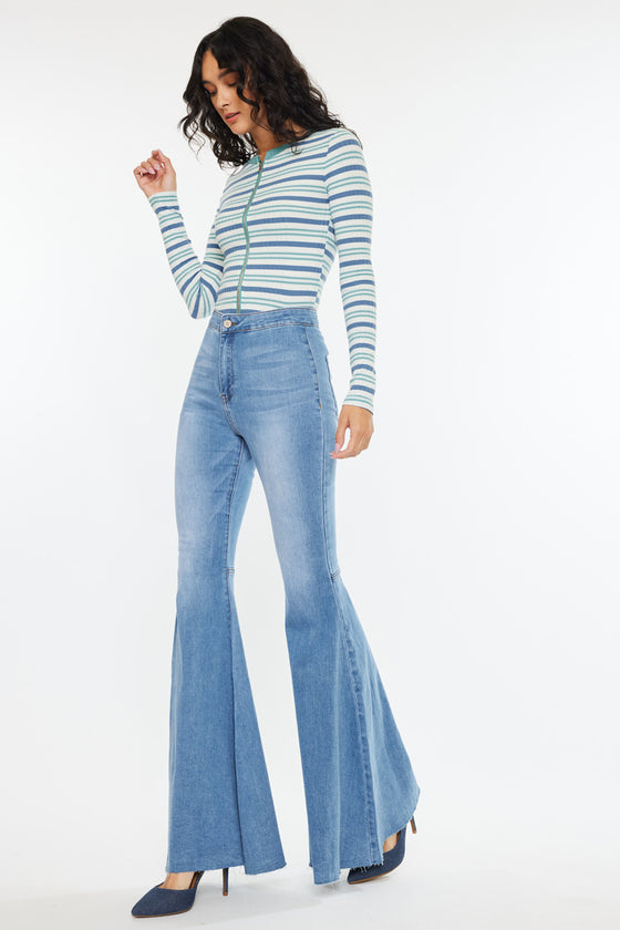 Beverly High Rise Super Flare Jeans - Official Kancan USA