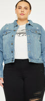 Aria Classic Trucker Denim Jacket (Plus Size) - Official Kancan USA