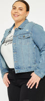 Aria Classic Trucker Denim Jacket (Plus Size) - Official Kancan USA