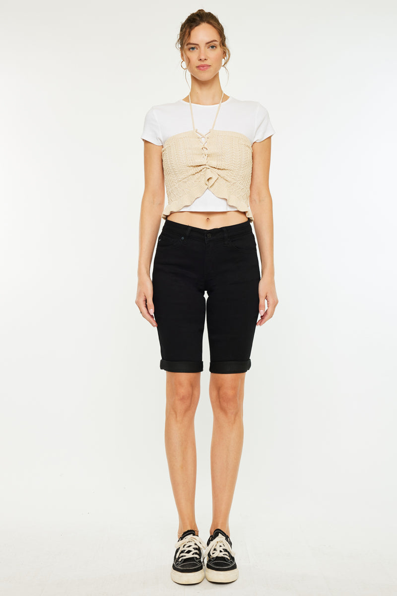 Annette Mid Rise Bermuda Shorts - Official Kancan USA