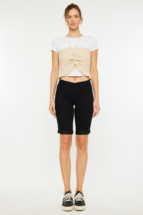 Annette Mid Rise Bermuda Shorts - Official Kancan USA
