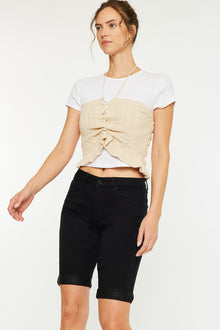  Annette Mid Rise Bermuda Shorts - Official Kancan USA