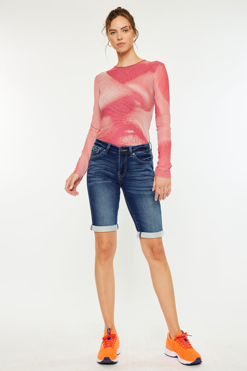 Riley Mid Rise Bermuda Shorts - Official Kancan USA
